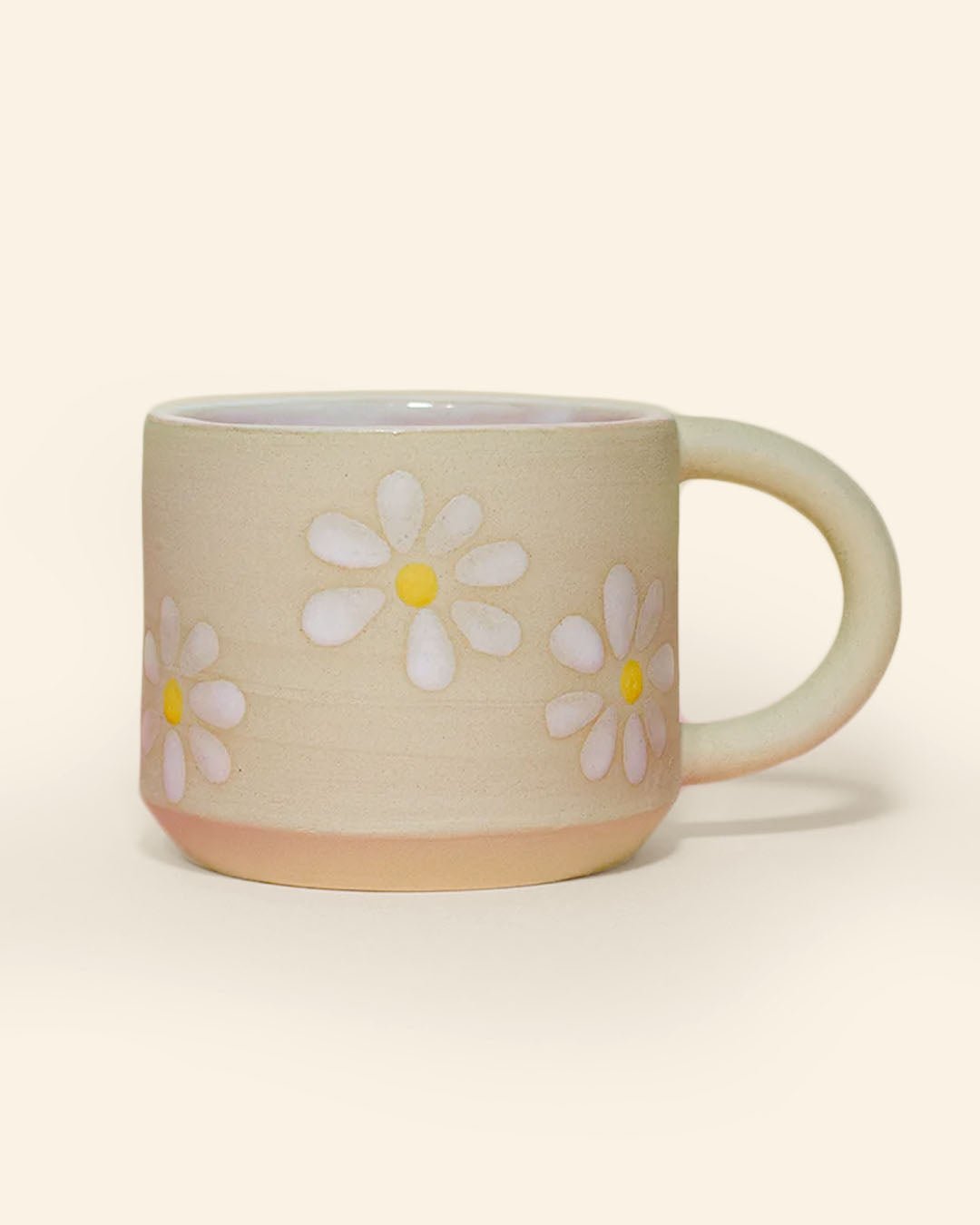 Handcrafted Ceramic Daisy Mug by Danny